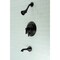 Kingston Brass KB36300NDL Tub and Shower Faucet, Matte Black KB36300NDL - alternate 2